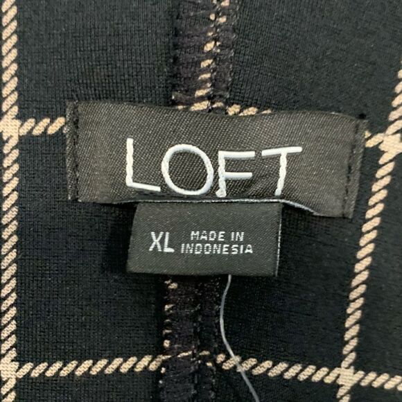 NWT Loft Sculpt Bike shorts and Plaid print size XL - Picture 8 of 15